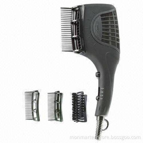 Dual-voltage Professional Style Hair Dryer with DC Motor and Optional Ionic Function